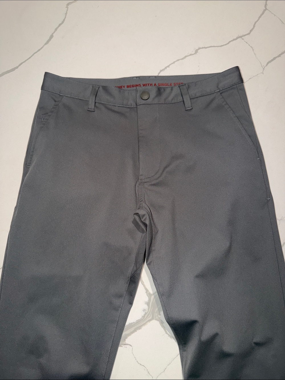 RHONE Men's Gray Performance Chinos